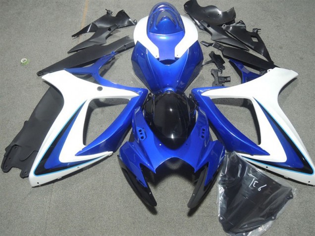 Carenagem Moto GSXR 600 K6 2006-2007 - Azul Branco Preto Carenagem Moto GSXR 600 K6 2006-2007 - Azul Branco Preto
