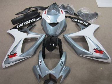 Carenagem Moto GSXR 600 K6 2006-2007 - Branco Cinzento