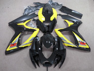 Carenagem Moto GSXR 600 K6 2006-2007 - Preto Amarelo