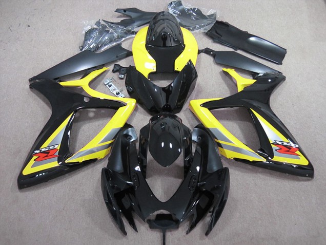 Carenagem Moto GSXR 600 K6 2006-2007 - Preto Amarelo
