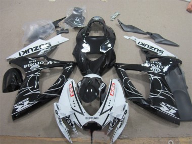 Carenagem Moto GSXR 600 K6 2006-2007 - Preto Branco Corona Extra Motul