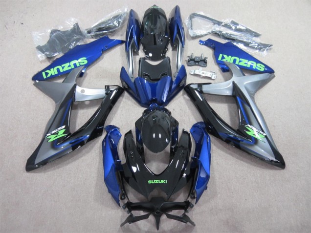 Carenagem Moto GSXR 600 K8 2008-2010 - Azul Verde Decalque