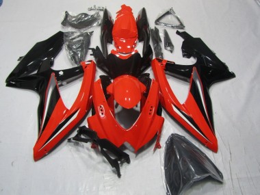 Carenagem Moto GSXR 600 K8 2008-2010 - Vermelho Preto