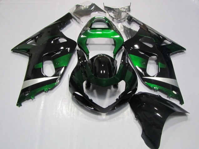 Carenagem Moto GSXR 750 K1 K2 K3 2001-2003 - Preto Verde