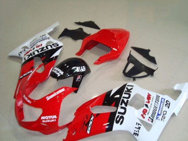 Carenagem Moto GSXR 750 K1 K2 K3 2001-2003 - Vermelho Branco Motul