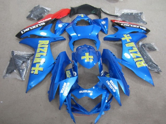 Carenagem Moto GSXR 750 K11 2011-2021 - Azul Amarelo Rizla