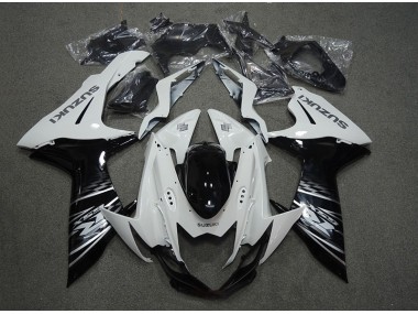 Carenagem Moto GSXR 750 K11 2011-2021 - Branco Preto