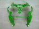 Carenagem Moto & Plástico Moto ZX6R 2000-2002 - Verde Preto