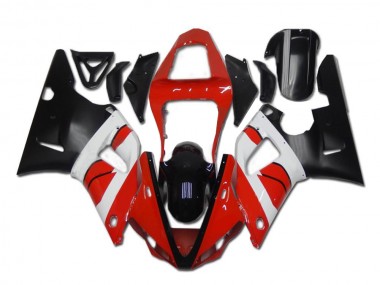 Carenagem Moto R1 2000-2001 - Vermelho Branco Preto