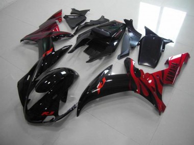Carenagem Moto R1 2002-2003 - Preto Chama