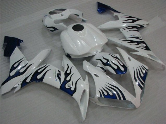Carenagem Moto R1 2004-2006 - Branco Azul Chama