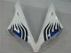 Carenagem Moto R1 2004-2006 - Branco Azul Chama