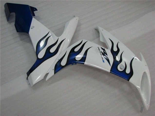 Carenagem Moto R1 2004-2006 - Branco Azul Chama