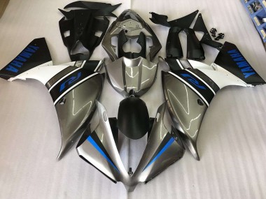 Carenagem Moto R1 2012-2014 - Prata Azul