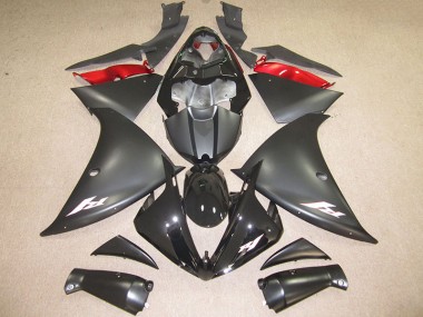 Carenagem Moto R1 2012-2014 - Preto Branco Decalque
