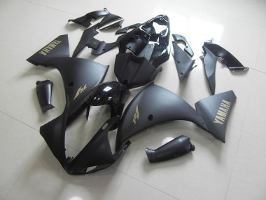 Carenagem Moto R1 2012-2014 - Preto Fosco Ouro Adesivo