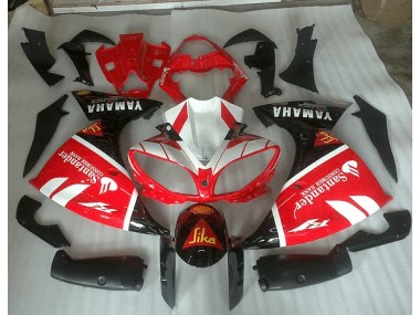 Carenagem Moto R1 2012-2014 - Vermelho Branco & Preto Graphic