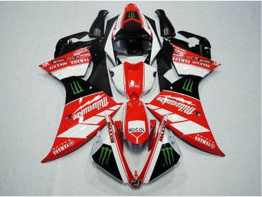 Carenagem Moto R1 2012-2014 - Vermelho Branco Rocol