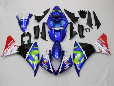 Carenagem Moto R1 2015-2019 - Azul Branco Preto Vermelho