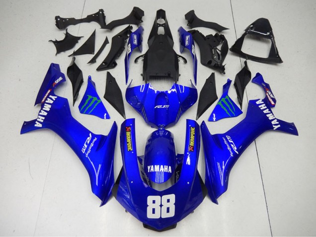 Carenagem Moto R1 2015-2019 - Azul Monster 88 Carenagem Moto R1 2015-2019 - Azul Monster 88