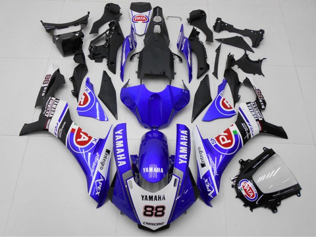 Carenagem Moto R1 2015-2019 - Azul PATA 88 Carenagem Moto R1 2015-2019 - Azul PATA 88