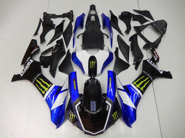 Carenagem Moto R1 2015-2019 - Azul Preto Monster Carenagem Moto R1 2015-2019 - Azul Preto Monster