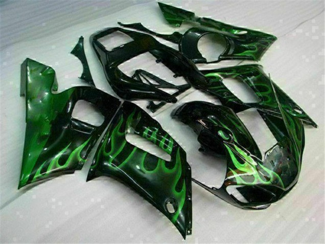 Carenagem Moto R6 1998-2002 - Verde Preto Carenagem Moto R6 1998-2002 - Verde Preto