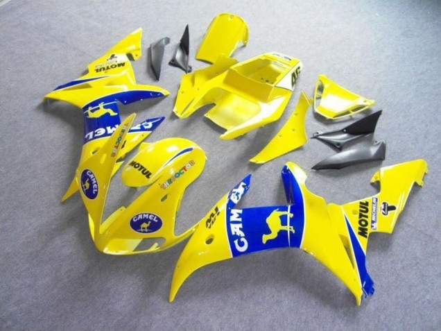 Carenagem Moto R6 2003-2005 - Amarelo Azul Motul Camelo Carenagem Moto R6 2003-2005 - Amarelo Azul Motul Camelo