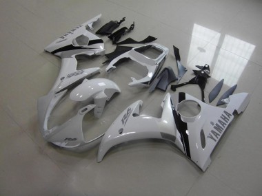 Carenagem Moto R6 2003-2005 - Branco & Cinzento Decalques