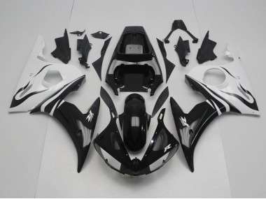 Carenagem Moto R6 2003-2005 - Preto & Branco
