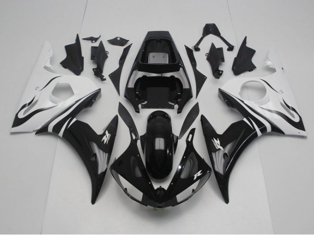 Carenagem Moto R6 2003-2005 - Preto & Branco Carenagem Moto R6 2003-2005 - Preto & Branco