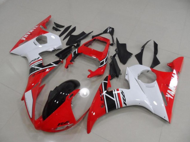 Carenagem Moto R6 2003-2005 - Vermelho & Branco & Preto