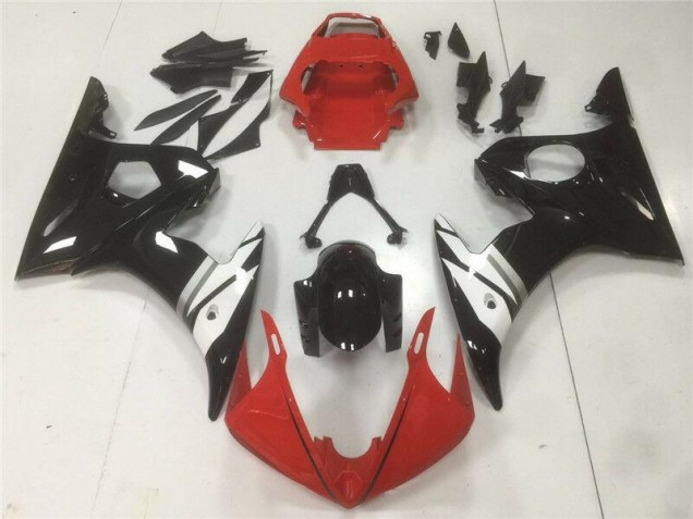 Carenagem Moto R6 2003-2005 - Vermelho Preto Branco Carenagem Moto R6 2003-2005 - Vermelho Preto Branco
