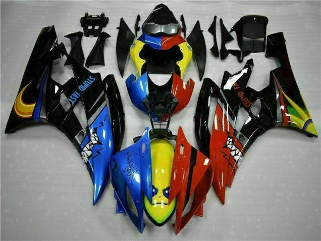 Carenagem Moto R6 2006-2007 - Amarelo Azul Vermelho Carenagem Moto R6 2006-2007 - Amarelo Azul Vermelho