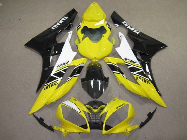 Carenagem Moto R6 2006-2007 - Amarelo Preto Decalque