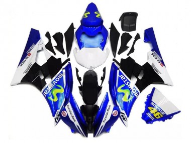 Carenagem Moto R6 2006-2007 - Azul Preto Branco