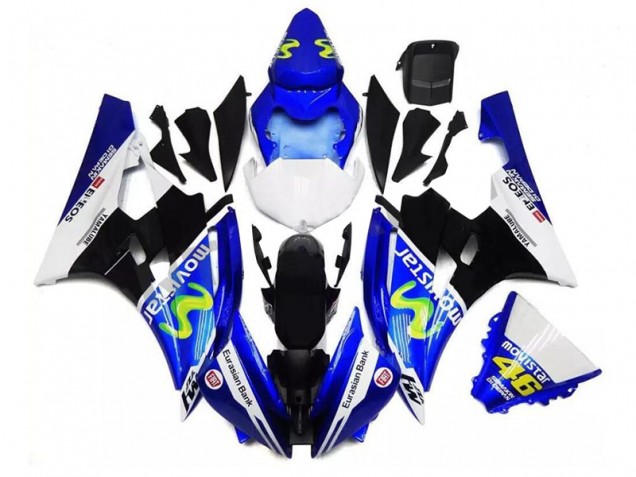 Carenagem Moto R6 2006-2007 - Azul Preto Branco