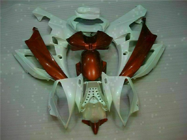 Carenagem Moto R6 2006-2007 - Branco Castanho Carenagem Moto R6 2006-2007 - Branco Castanho