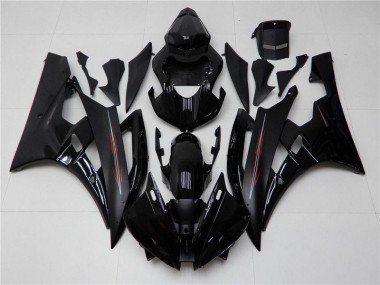Carenagem Moto R6 2006-2007 - Brilhante Preto Fosco