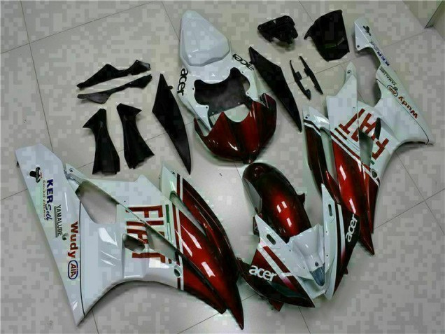 Carenagem Moto R6 2006-2007 - Castanho Branco