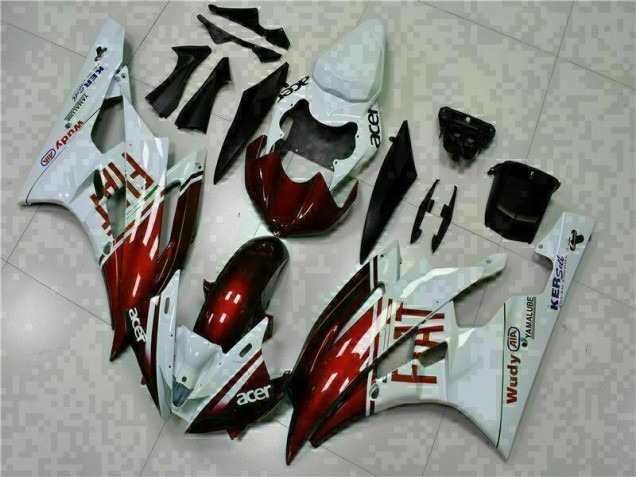 Carenagem Moto R6 2006-2007 - Castanho Branco