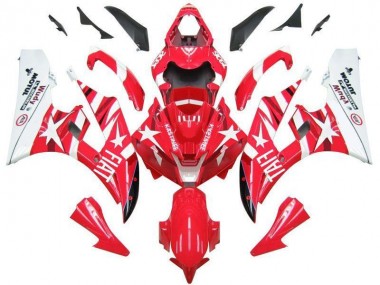 Carenagem Moto R6 2006-2007 - Vermelho Branco Estrela Fiat