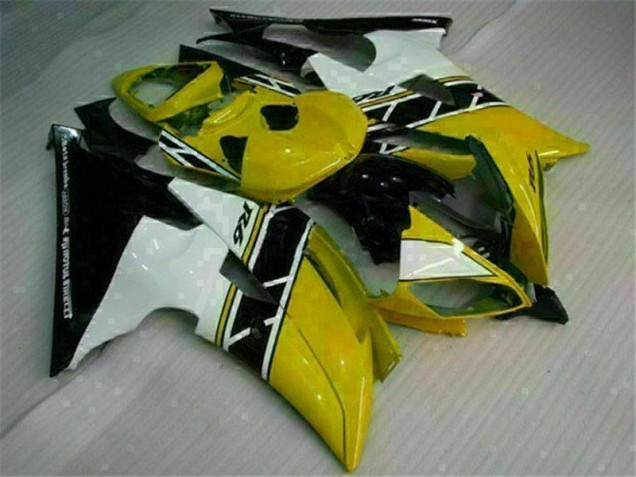 Carenagem Moto R6 2008-2016 - Amarelo Branco Carenagem Moto R6 2008-2016 - Amarelo Branco
