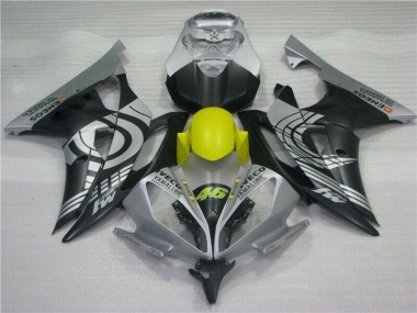 Carenagem Moto R6 2008-2016 - Amarelo Preto Prata