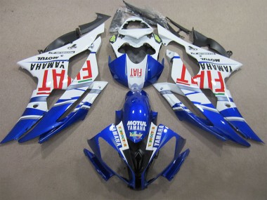 Carenagem Moto R6 2008-2016 - Azul Branco Motul Vermelho Fiat