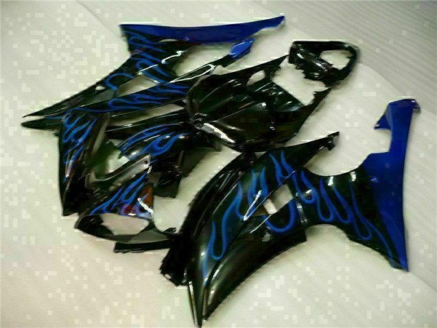 Carenagem Moto R6 2008-2016 - Azul Chama Preto Carenagem Moto R6 2008-2016 - Azul Chama Preto