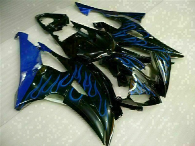 Carenagem Moto R6 2008-2016 - Azul Chama Preto Carenagem Moto R6 2008-2016 - Azul Chama Preto