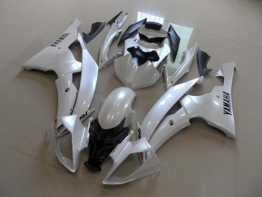 Carenagem Moto R6 2008-2016 - Branco Pérola Estilo OEM
