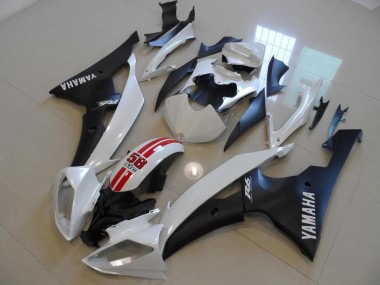 Carenagem Moto R6 2008-2016 - Branco Pérola & Preto 58 Sic
