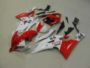 Carenagem Moto R6 2008-2016 - Branco Vermelho Coca Cola Zero 44